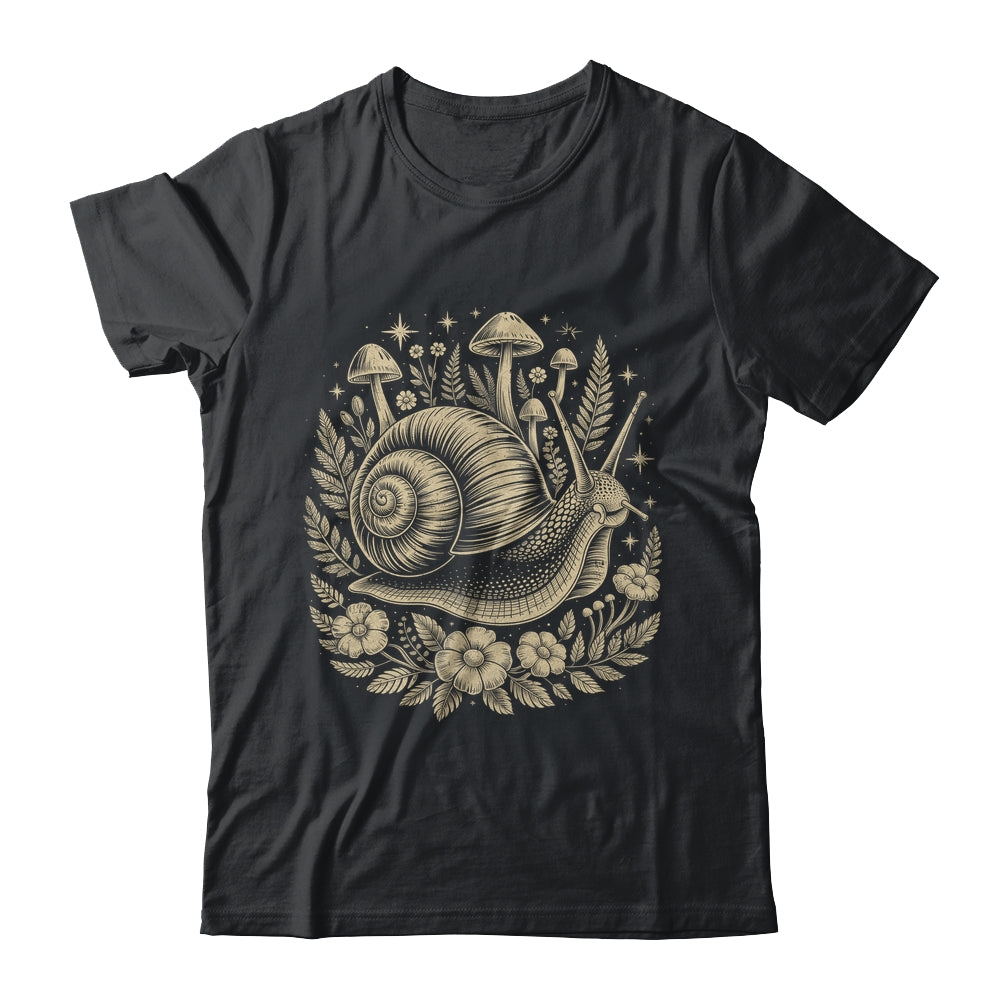 Snail Mushroom Floral Cottagecore Fairycore Aesthetic Women Shirt & Tank Top | teecentury