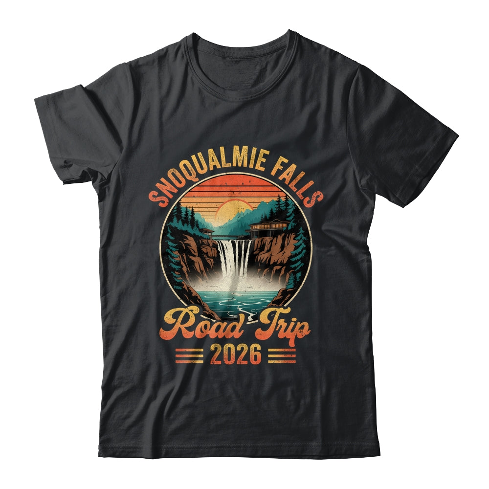 Snoqualmie Falls Road Trip 2026 Summer Vacation Family Matching Shirt & Tank Top | teecentury