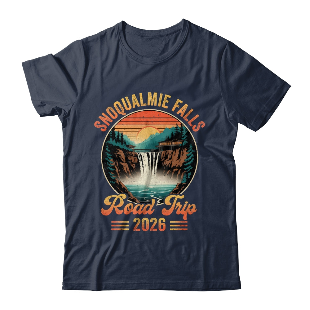 Snoqualmie Falls Road Trip 2026 Summer Vacation Family Matching Shirt & Tank Top | teecentury