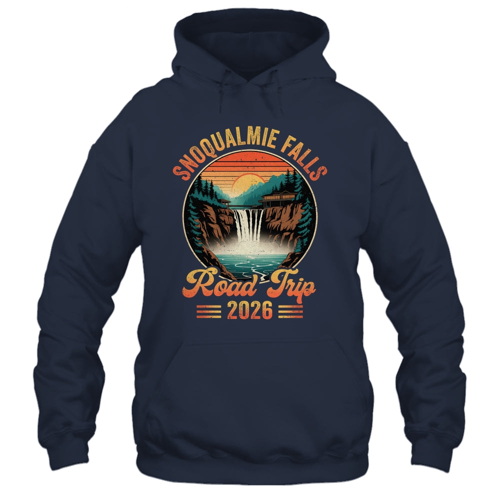 Snoqualmie Falls Road Trip 2026 Summer Vacation Family Matching Shirt & Tank Top | teecentury