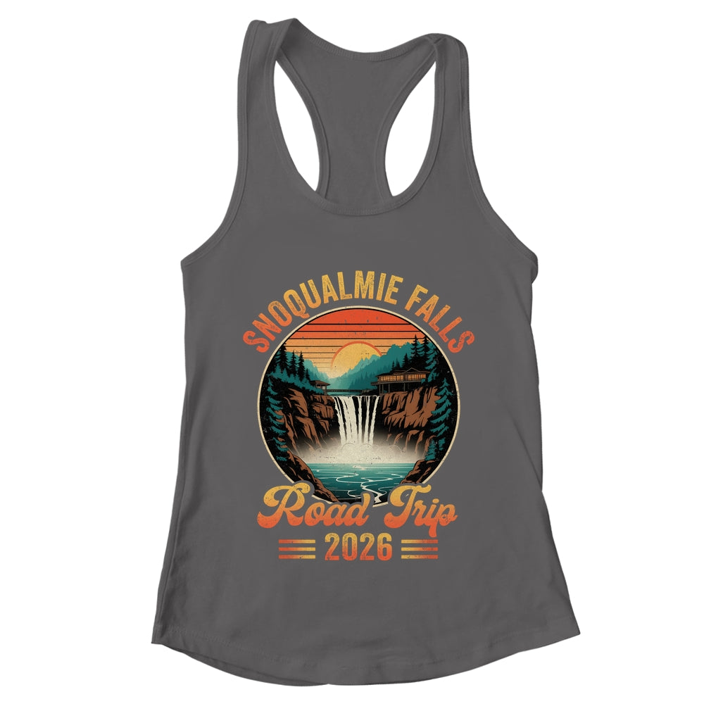 Snoqualmie Falls Road Trip 2026 Summer Vacation Family Matching Shirt & Tank Top | teecentury