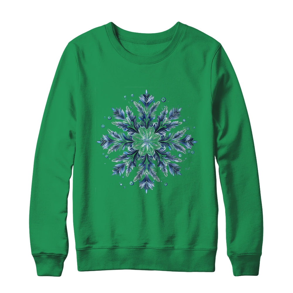 Snowflake Snow Merry Christmas Xmas Family Women Holiday Shirt & Sweatshirt | teecentury
