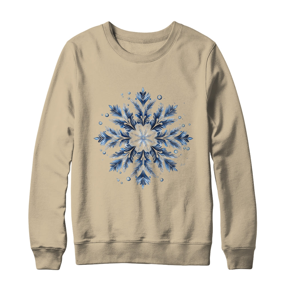 Snowflake Snow Merry Christmas Xmas Family Women Holiday Shirt & Sweatshirt | teecentury