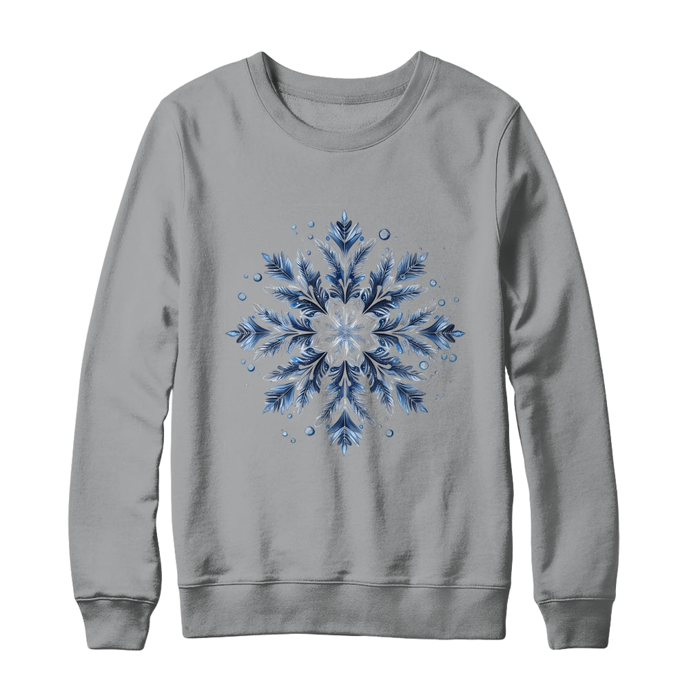 Snowflake Snow Merry Christmas Xmas Family Women Holiday Shirt & Sweatshirt | teecentury