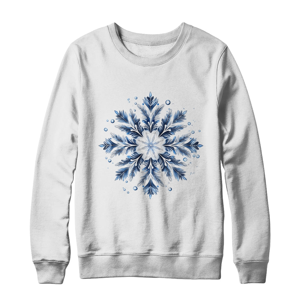 Snowflake Snow Merry Christmas Xmas Family Women Holiday Shirt & Sweatshirt | teecentury