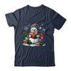 Snowman Reading Book Lovers Christmas Bookworm Librarian Shirt & Sweatshirt | teecentury