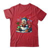 Snowman Reading Book Lovers Christmas Bookworm Librarian Shirt & Sweatshirt | teecentury