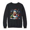 Snowman Reading Book Lovers Christmas Bookworm Librarian Shirt & Sweatshirt | teecentury