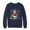 Snowman Reading Book Lovers Christmas Bookworm Librarian Shirt & Sweatshirt | teecentury