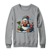 Snowman Reading Book Lovers Christmas Bookworm Librarian Shirt & Sweatshirt | teecentury