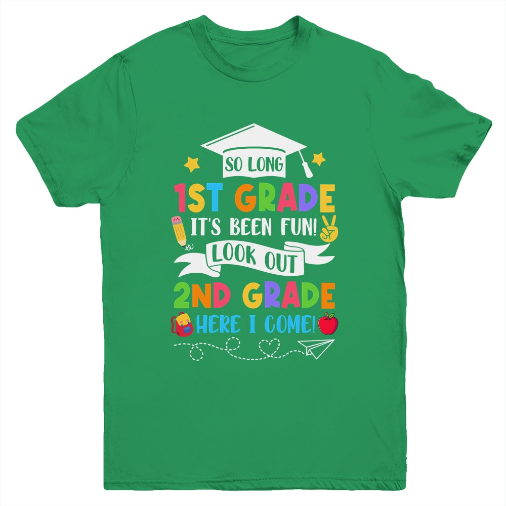 So Long 1st Grade Graduation 2nd Grade Here I Come 2024 Youth Shirt | teecentury