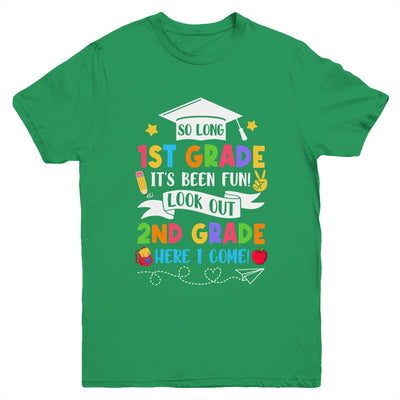 So Long 1st Grade Graduation 2nd Grade Here I Come 2024 Youth Shirt | teecentury