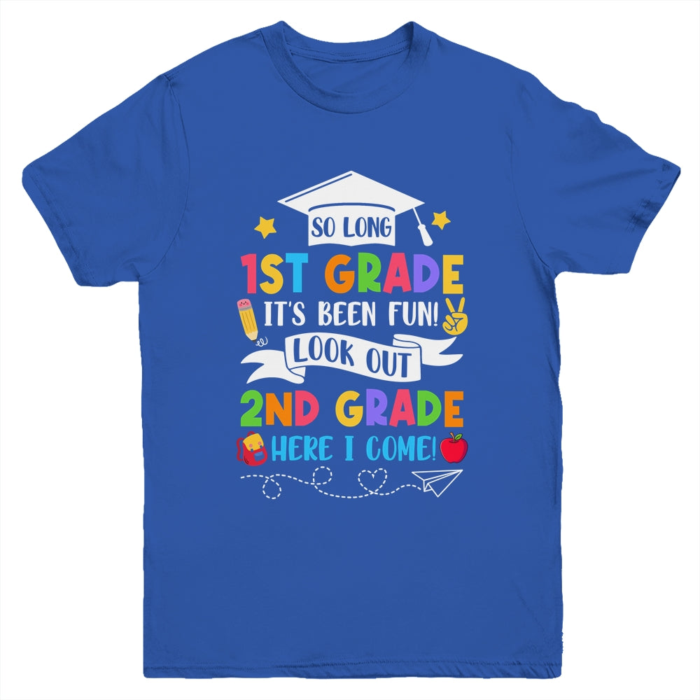 So Long 1st Grade Graduation 2nd Grade Here I Come 2024 Youth Shirt | teecentury