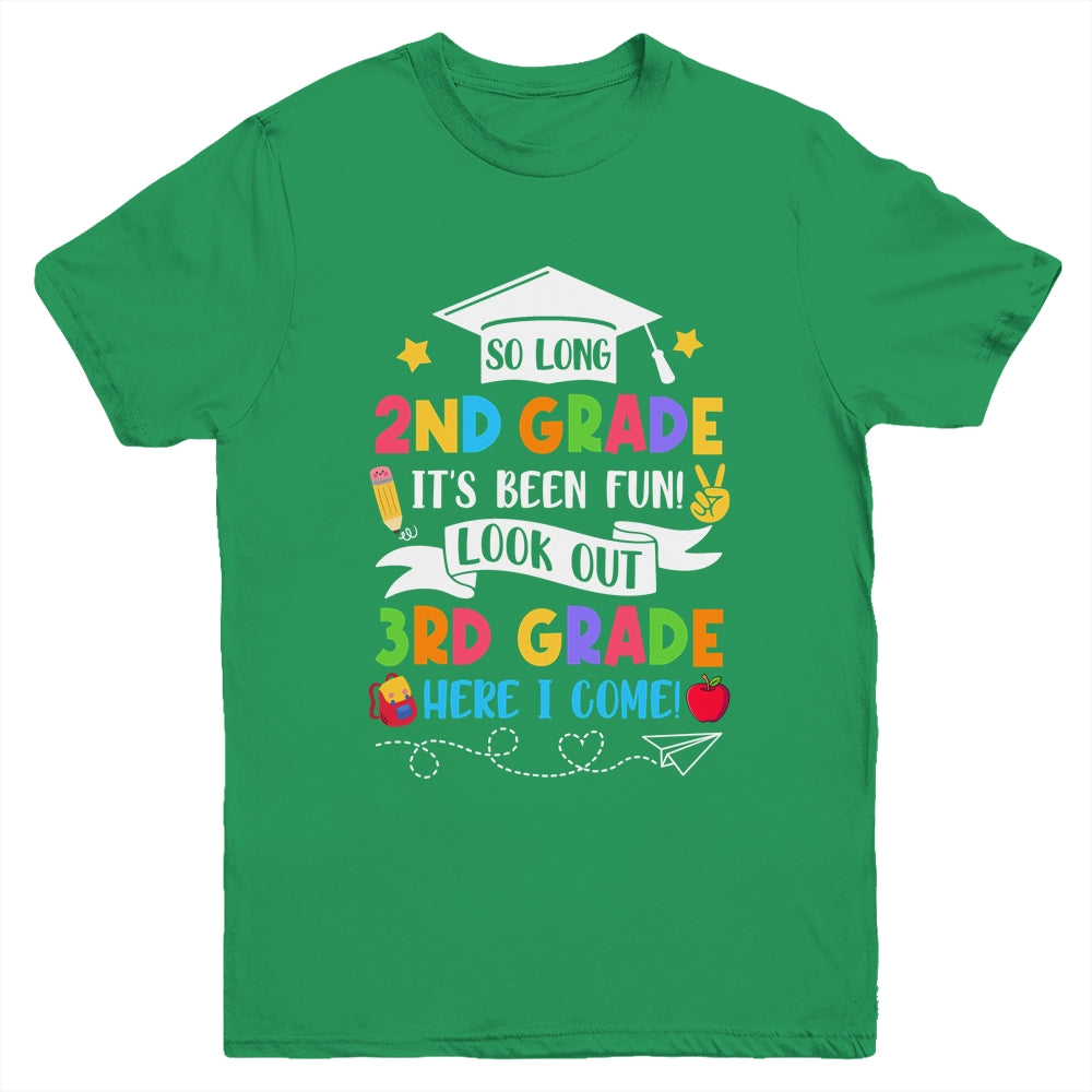 So Long 2nd Grade Graduation 3rd Grade Here I Come 2024 Youth Shirt | teecentury
