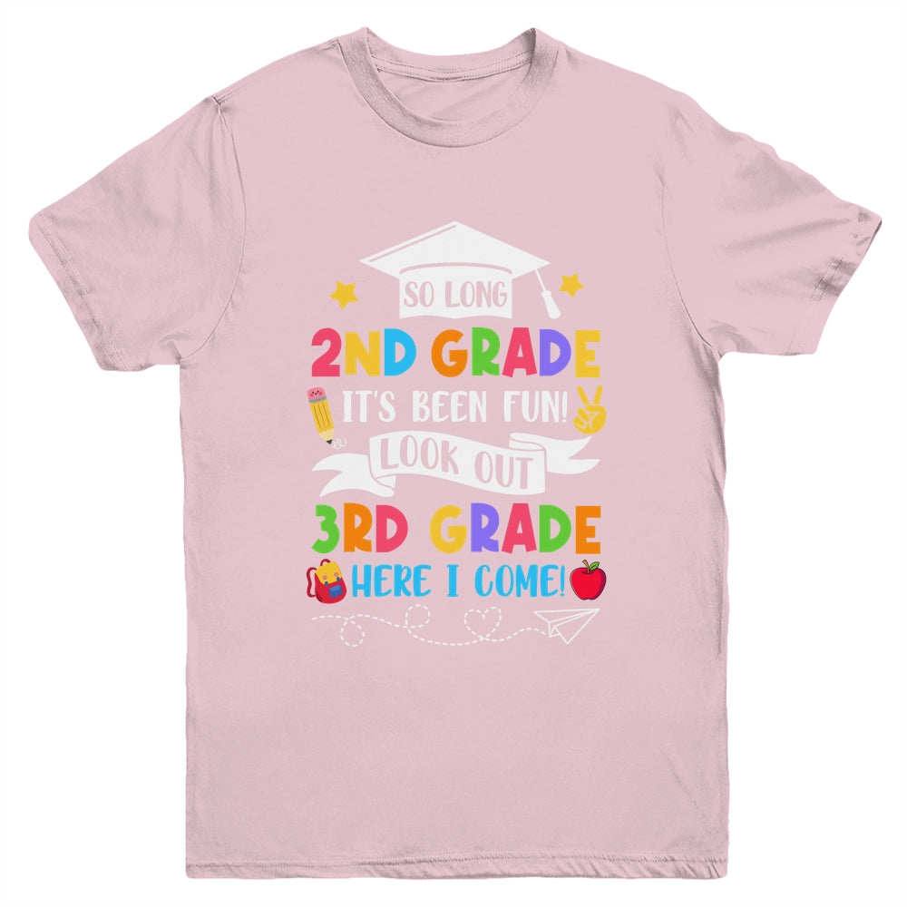 So Long 2nd Grade Graduation 3rd Grade Here I Come 2024 Youth Shirt | teecentury