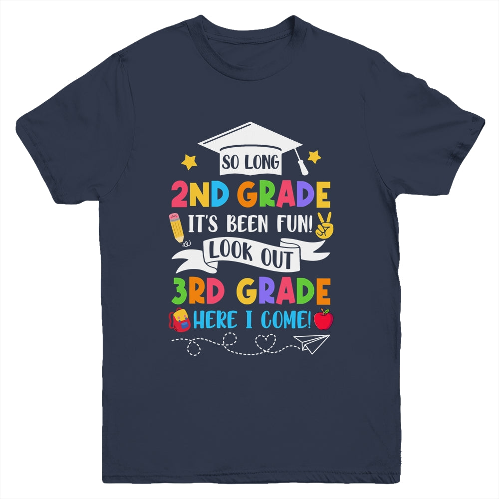 So Long 2nd Grade Graduation 3rd Grade Here I Come 2024 Youth Shirt | teecentury