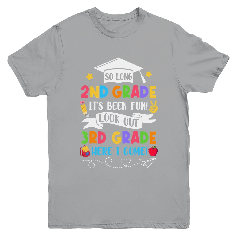 So Long 2nd Grade Graduation 3rd Grade Here I Come 2024 Youth Shirt | teecentury