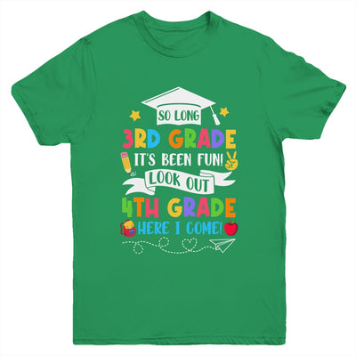 So Long 3rd Grade Graduation 4th Grade Here I Come 2024 Youth Shirt | teecentury