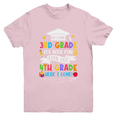 So Long 3rd Grade Graduation 4th Grade Here I Come 2024 Youth Shirt | teecentury