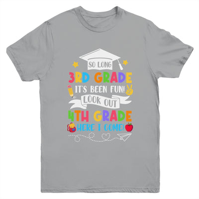 So Long 3rd Grade Graduation 4th Grade Here I Come 2024 Youth Shirt | teecentury