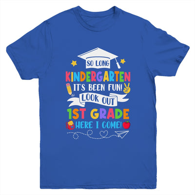 So Long Kindergarten Graduation 1st Grade Here I Come 2024 Youth Shirt | teecentury