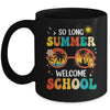 So Long Summer Welcome School Retro Groovy Back To School Mug | teecentury