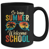 So Long Summer Welcome School Vintage Groovy Back To School Mug | teecentury