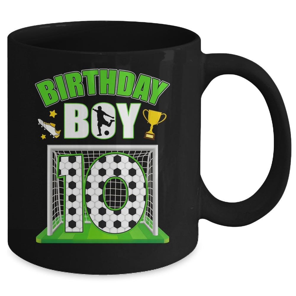 Soccer 10th Birthday Boy 10 Year Old Sport 7yr Boys Party Mug | teecentury
