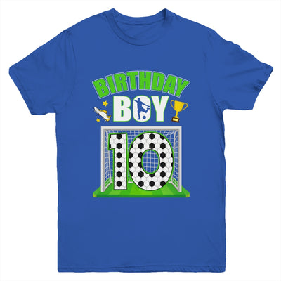 Soccer 10th Birthday Boy 10 Year Old Sport 7yr Boys Party Youth Shirt | teecentury
