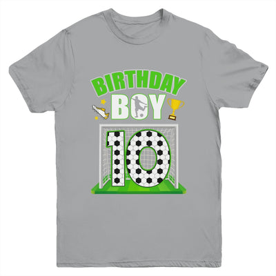 Soccer 10th Birthday Boy 10 Year Old Sport 7yr Boys Party Youth Shirt | teecentury
