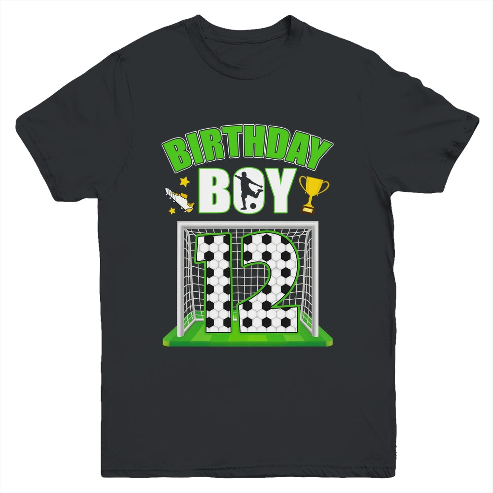 Soccer 12th Birthday Boy 12 Year Old Sport 7yr Boys Party Youth Shirt | teecentury