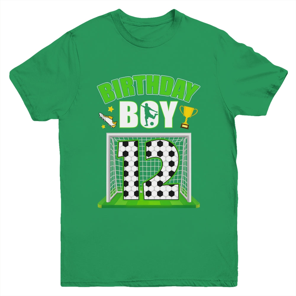 Soccer 12th Birthday Boy 12 Year Old Sport 7yr Boys Party Youth Shirt | teecentury