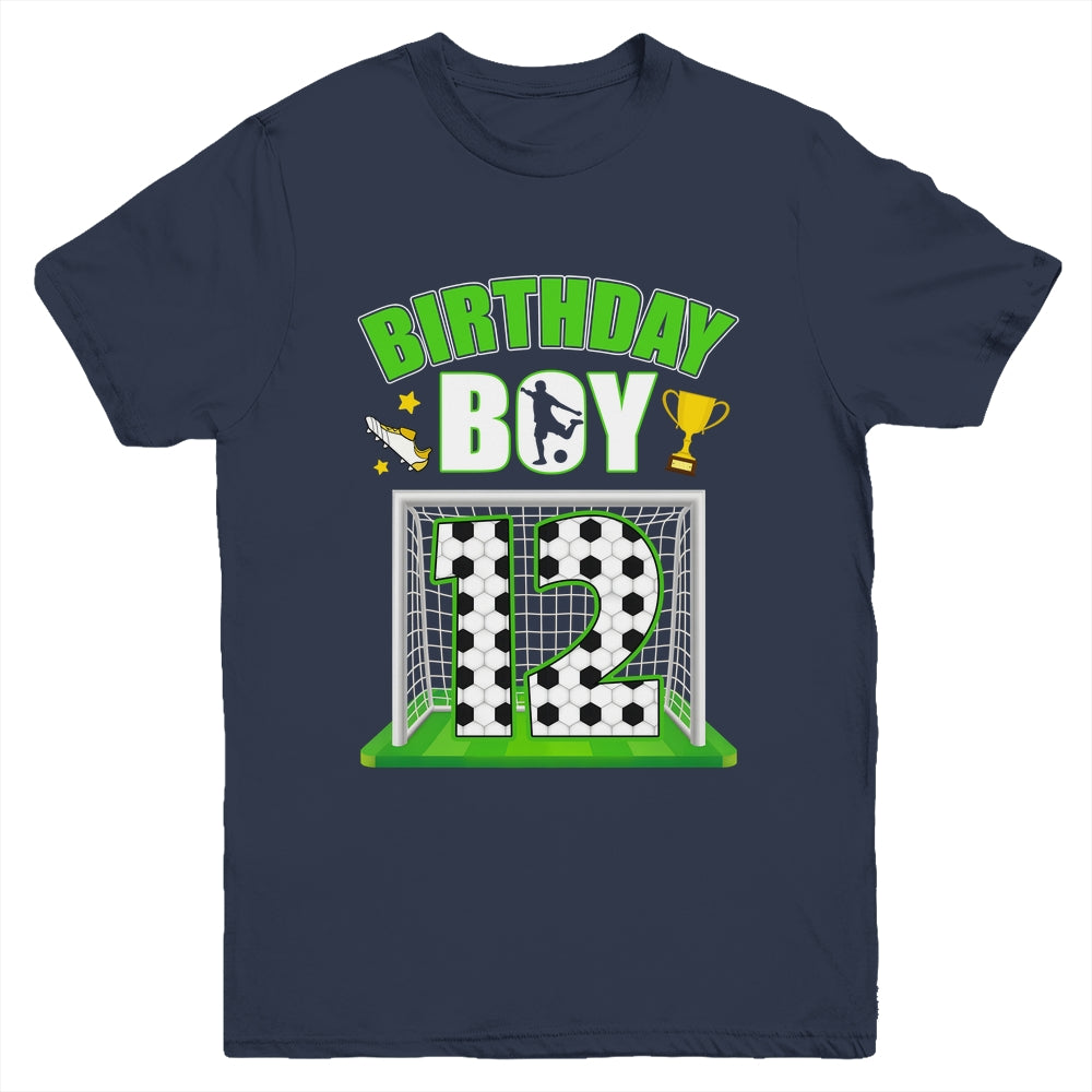 Soccer 12th Birthday Boy 12 Year Old Sport 7yr Boys Party Youth Shirt | teecentury
