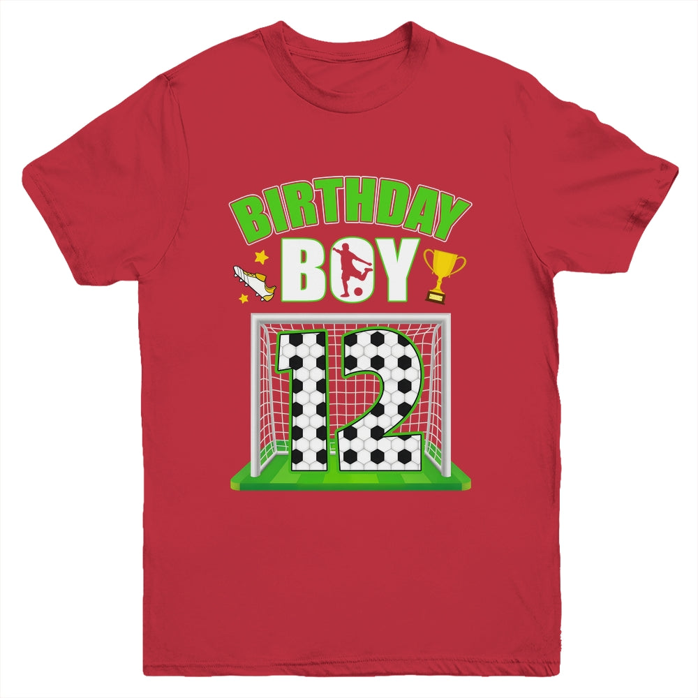 Soccer 12th Birthday Boy 12 Year Old Sport 7yr Boys Party Youth Shirt | teecentury