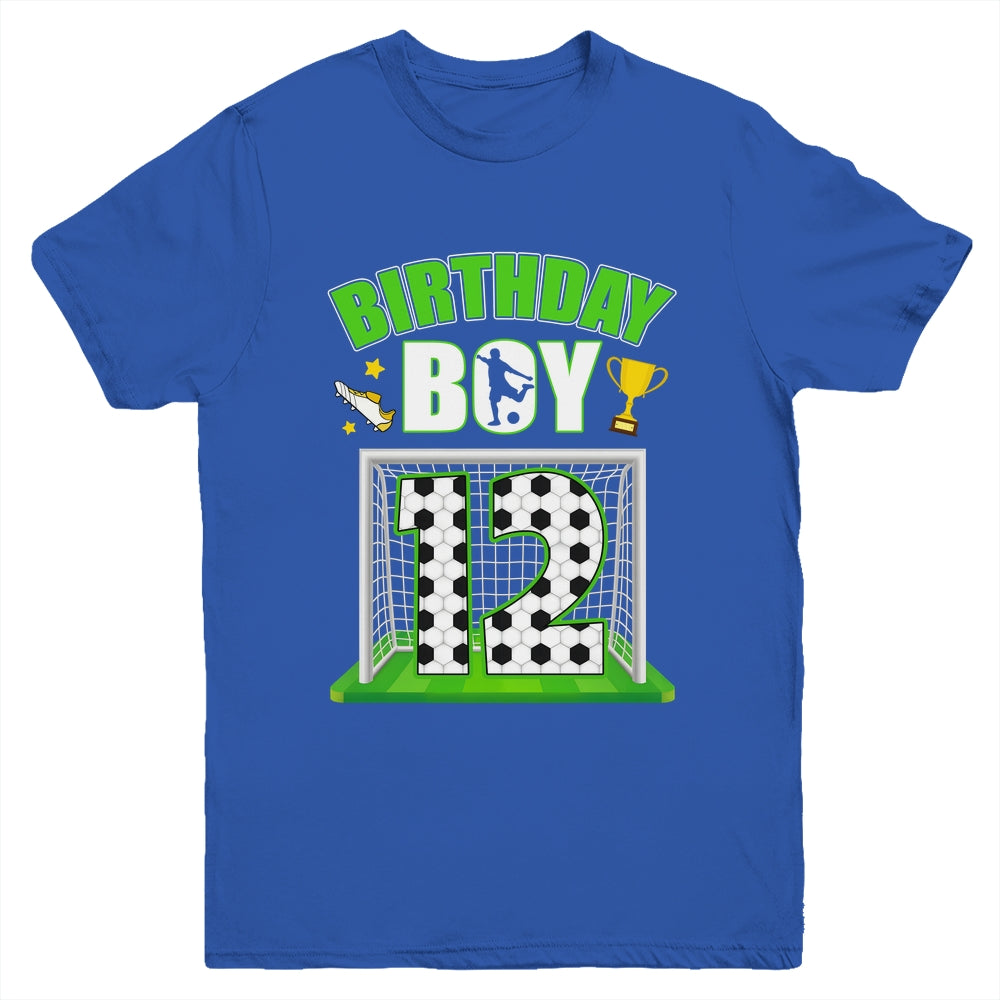Soccer 12th Birthday Boy 12 Year Old Sport 7yr Boys Party Youth Shirt | teecentury