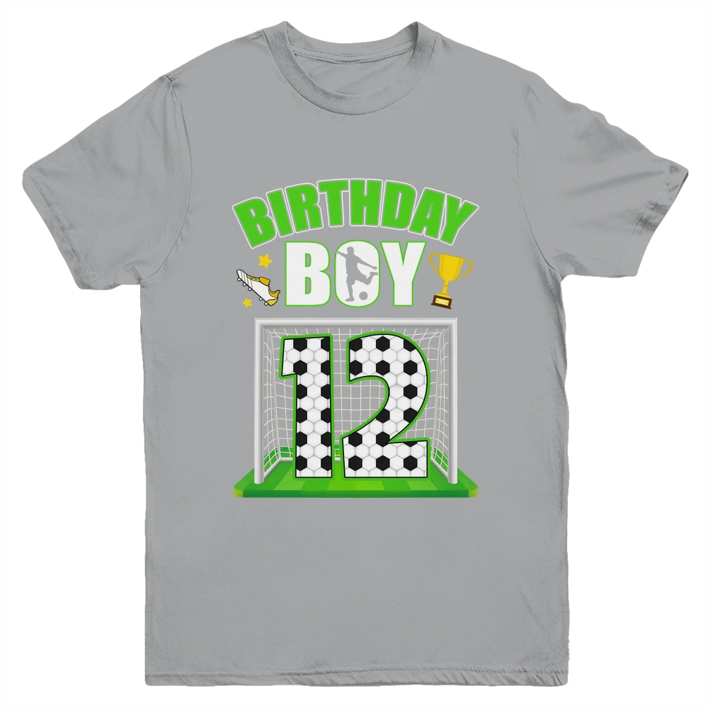 Soccer 12th Birthday Boy 12 Year Old Sport 7yr Boys Party Youth Shirt | teecentury