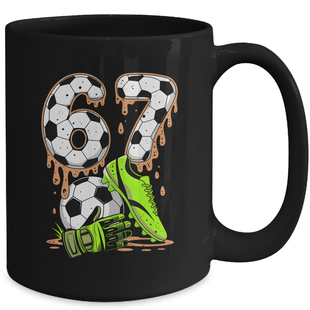 Soccer 67 Six Seven Meme Boys Teens Kids Gen Alpha Slang 6 7 Mug | teecentury