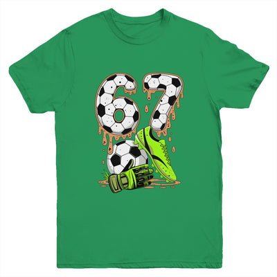 Soccer 67 Six Seven Meme Boys Teens Kids Gen Alpha Slang 6 7 Youth Shirt | teecentury