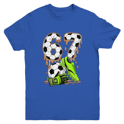 Soccer 67 Six Seven Meme Boys Teens Kids Gen Alpha Slang 6 7 Youth Shirt | teecentury