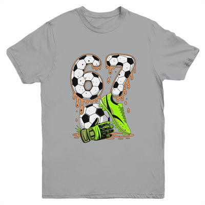 Soccer 67 Six Seven Meme Boys Teens Kids Gen Alpha Slang 6 7 Youth Shirt | teecentury