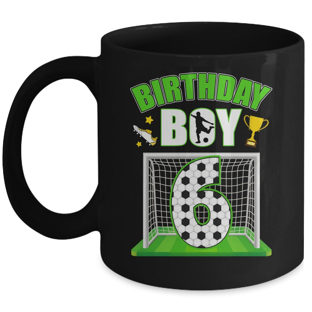 Soccer 6th Birthday Boy 6 Year Old Sport 7yr Boys Party Mug | teecentury