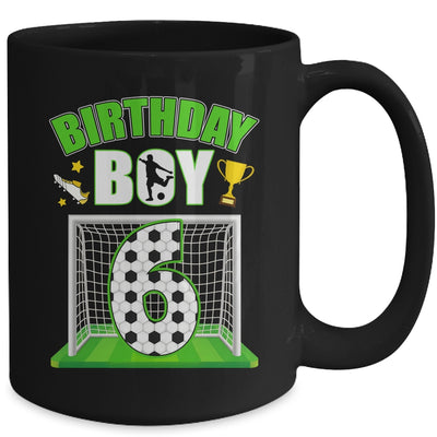 Soccer 6th Birthday Boy 6 Year Old Sport 7yr Boys Party Mug | teecentury