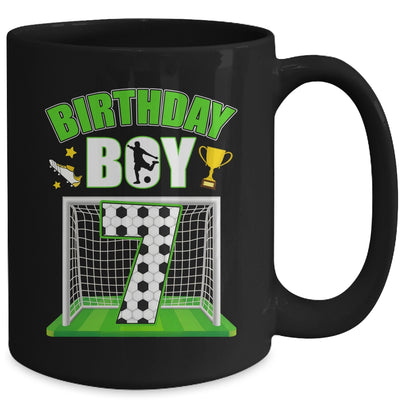 Soccer 7th Birthday Boy 7 Year Old Sport 7yr Boys Party Mug | teecentury