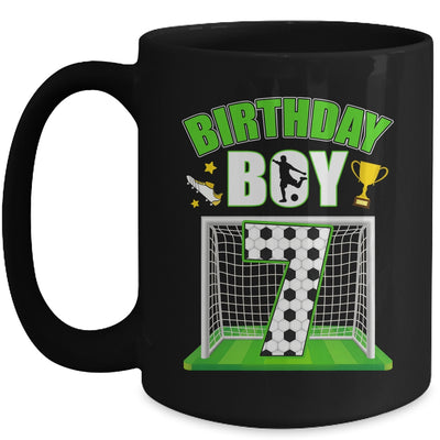 Soccer 7th Birthday Boy 7 Year Old Sport 7yr Boys Party Mug | teecentury