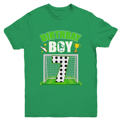 Soccer 7th Birthday Boy 7 Year Old Sport 7yr Boys Party Youth Shirt | teecentury