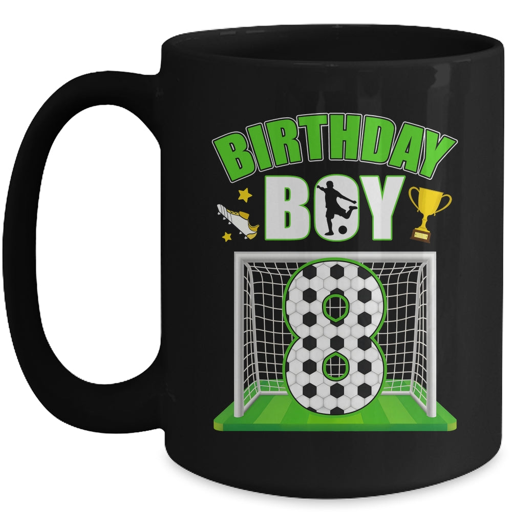 Soccer 8th Birthday Boy 8 Year Old Sport 7yr Boys Party Mug | teecentury