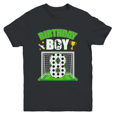Soccer 8th Birthday Boy 8 Year Old Sport 7yr Boys Party Youth Shirt | teecentury