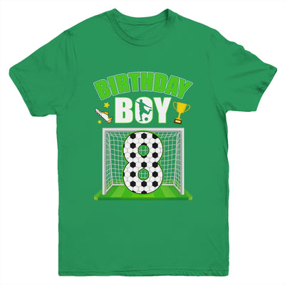 Soccer 8th Birthday Boy 8 Year Old Sport 7yr Boys Party Youth Shirt | teecentury