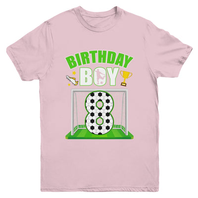 Soccer 8th Birthday Boy 8 Year Old Sport 7yr Boys Party Youth Shirt | teecentury