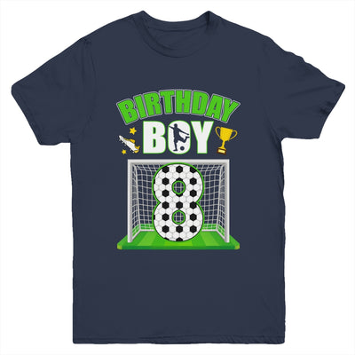 Soccer 8th Birthday Boy 8 Year Old Sport 7yr Boys Party Youth Shirt | teecentury